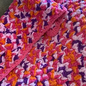 Handmade Baby Blanket Popcorn Stitch